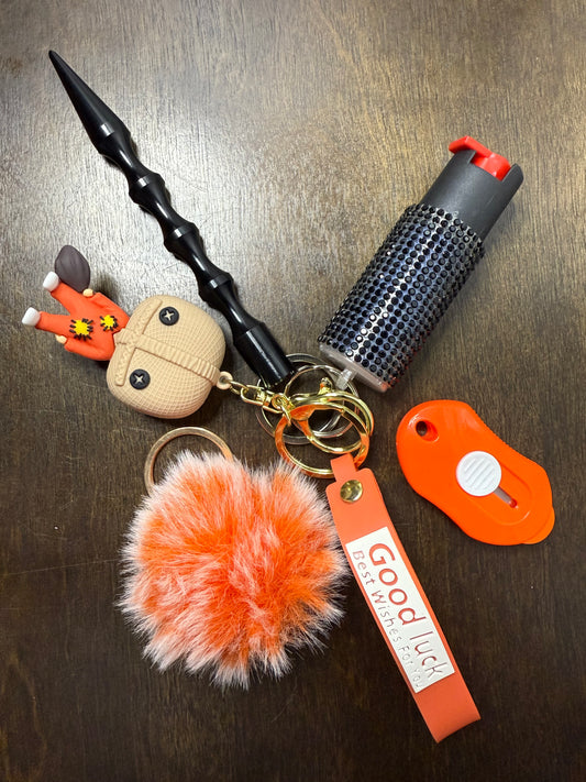 “Good Luck” Orange & Black